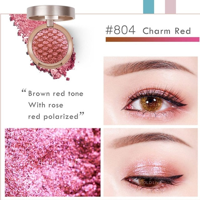 HOLD LIVE 10Colors Sunset City Eyeshadow Palette 2018 New Pigment Shine Gold Green Pigment Glitter Eye Shadow Pallete Makeup Set