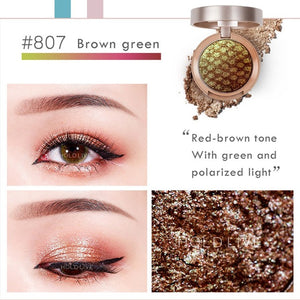 HOLD LIVE 10Colors Sunset City Eyeshadow Palette 2018 New Pigment Shine Gold Green Pigment Glitter Eye Shadow Pallete Makeup Set