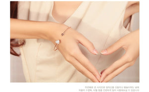 GOLD HEART AND ARROW ADJUSTABLE BRACELET