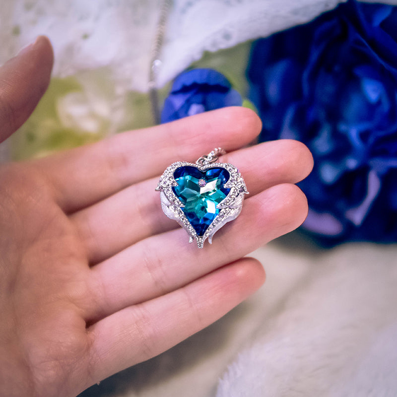 The Mermaid's Crystal Heart Necklace
