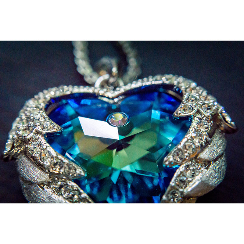 The Mermaid's Crystal Heart Necklace