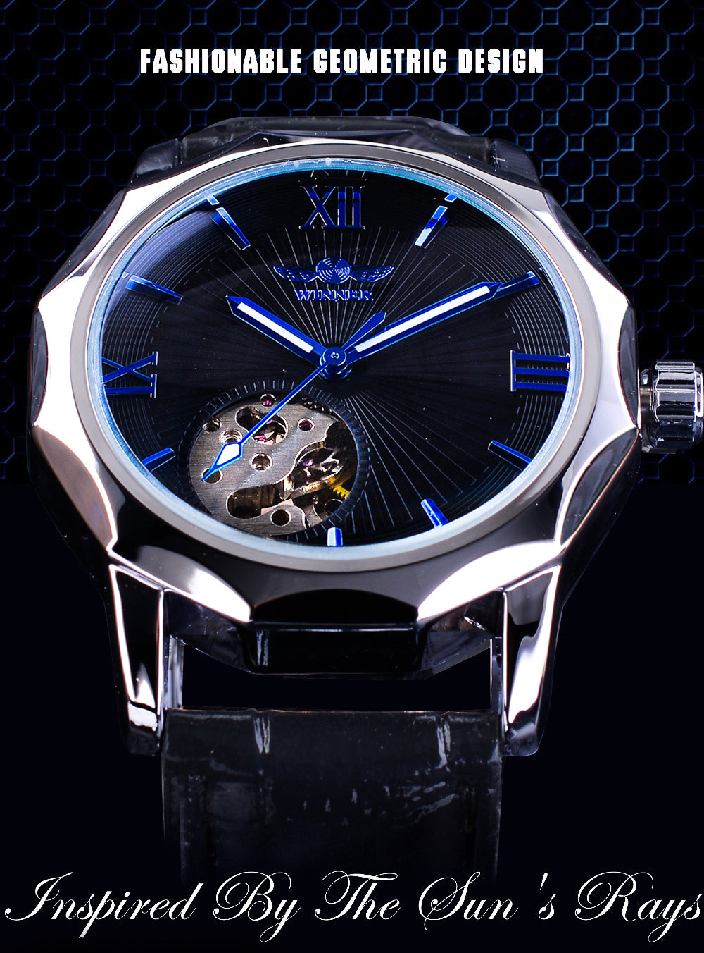 GLOW IN THE DARK BLUE OCEAN SKY'S WATCH
