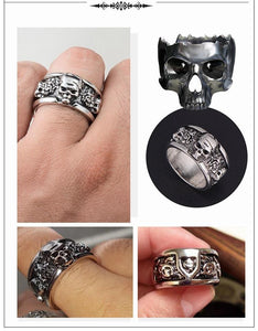 Rock n Roll Skull Ring