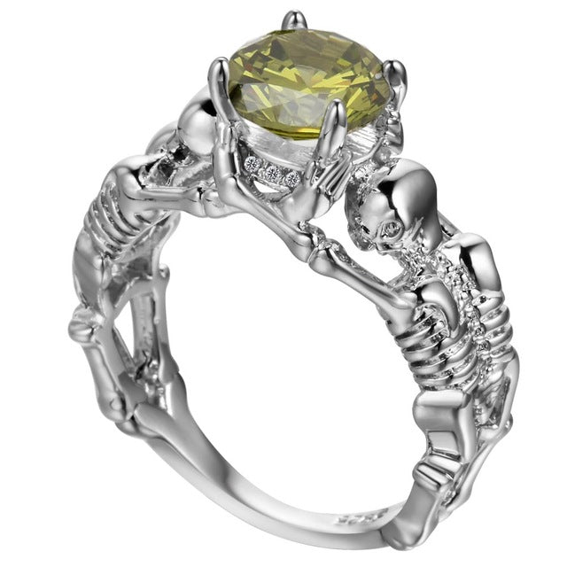 Skeletons Two Lovers Ring