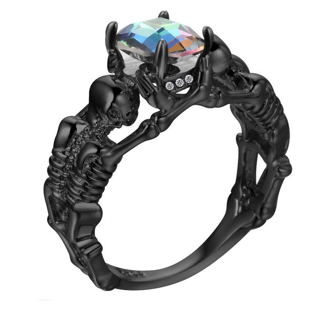 Skeletons Two Lovers Ring