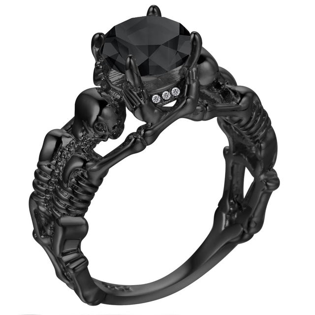 Skeletons Two Lovers Ring