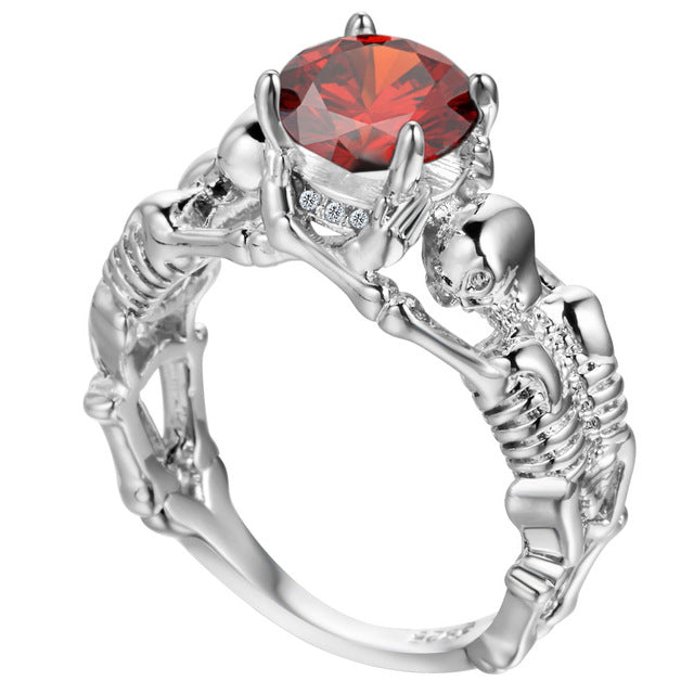 Skeletons Two Lovers Ring