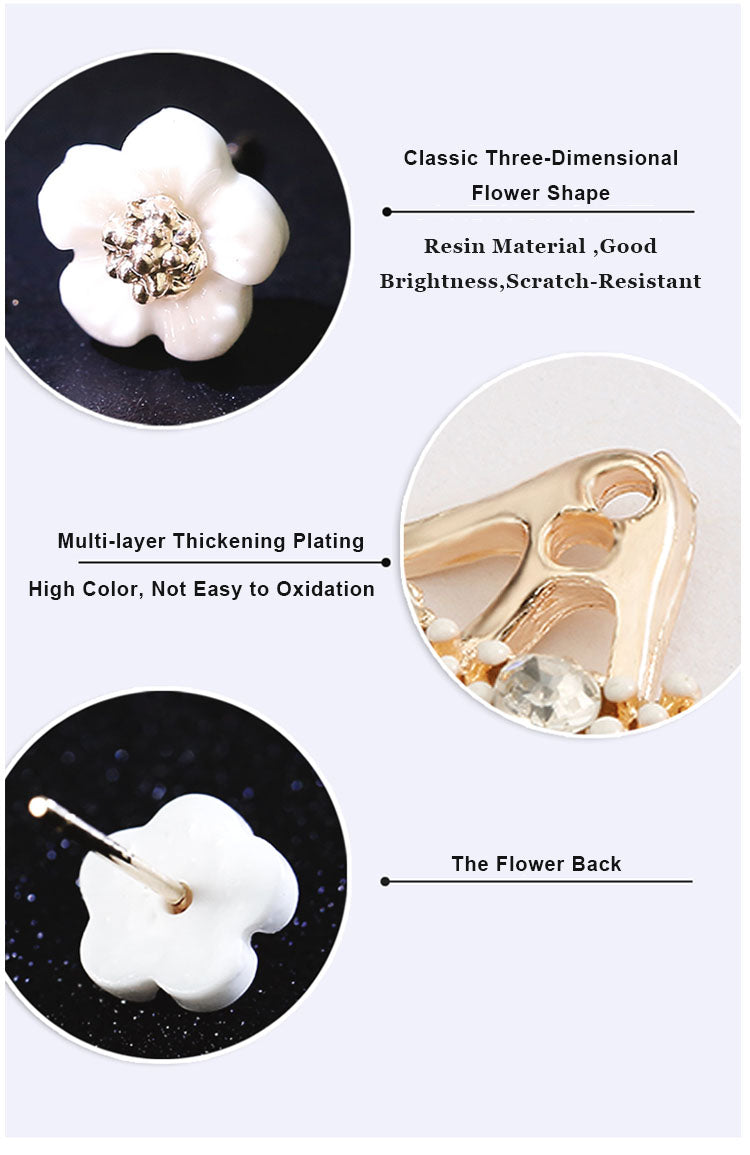 Cherry Blossoms Flower Stud Earrings
