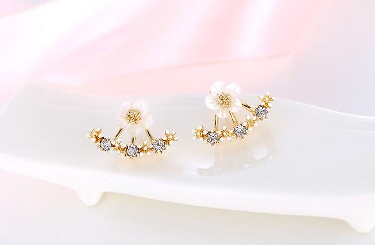 Cherry Blossoms Flower Stud Earrings