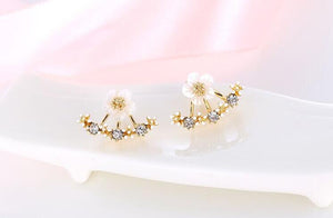 Cherry Blossoms Flower Stud Earrings