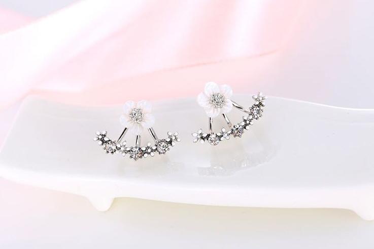 Cherry Blossoms Flower Stud Earrings