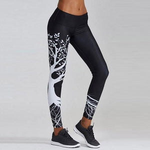 Flowery Skull Trousers Strectch