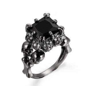 Skull Ring women Wedding Engagement Ring