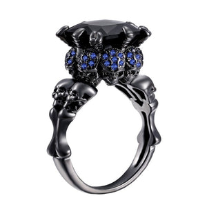 Skull Ring women Wedding Engagement Ring
