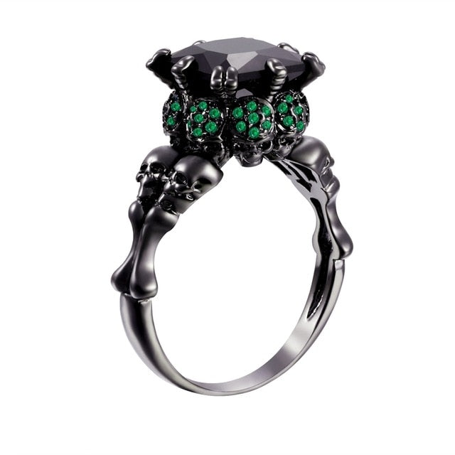 Skull Ring women Wedding Engagement Ring