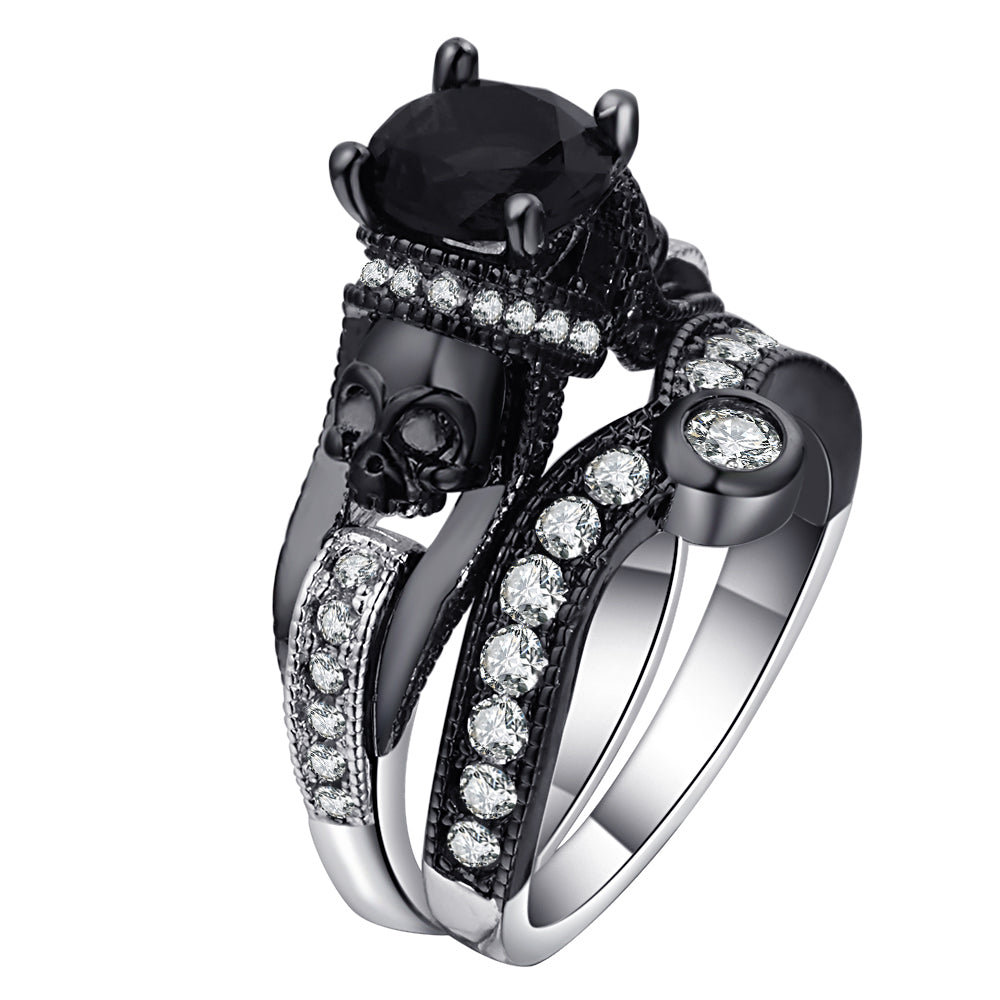 Mystical Crystal Skull Rings