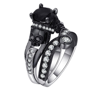 Mystical Crystal Skull Rings