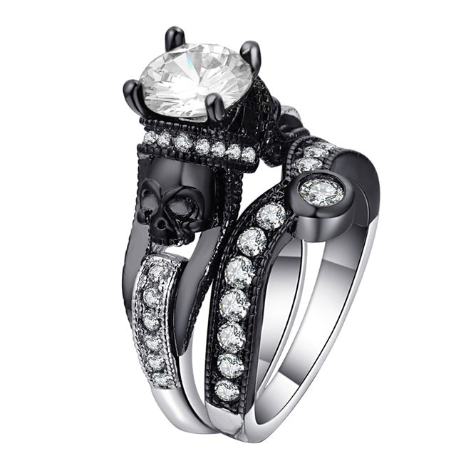 Mystical Crystal Skull Rings