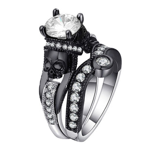 Mystical Crystal Skull Rings