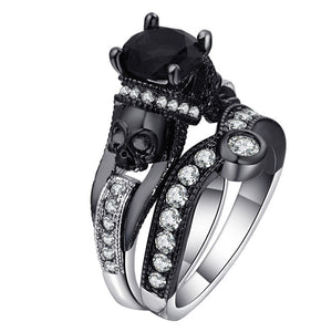 Mystical Crystal Skull Rings