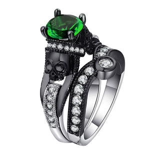 Mystical Crystal Skull Rings
