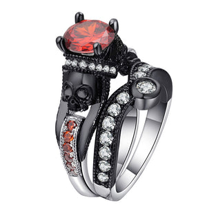 Mystical Crystal Skull Rings