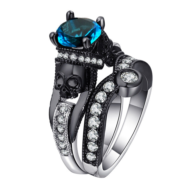 Mystical Crystal Skull Rings