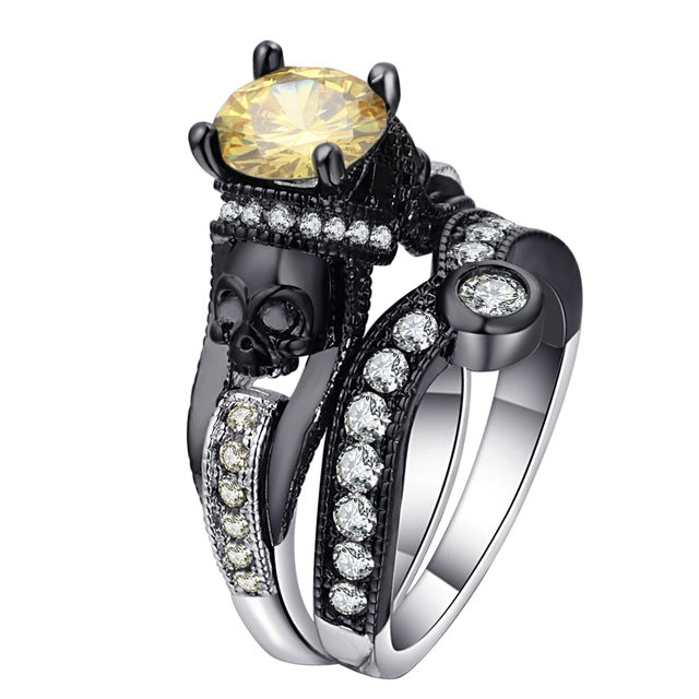 Mystical Crystal Skull Rings