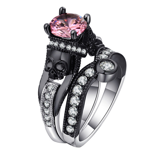 Mystical Crystal Skull Rings
