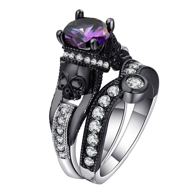 Mystical Crystal Skull Rings