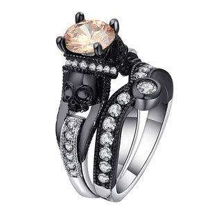 Mystical Crystal Skull Rings