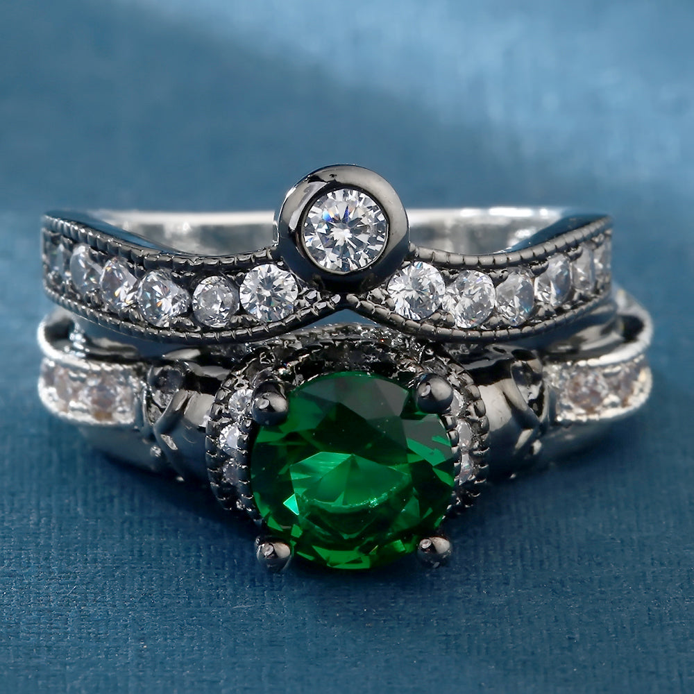 Evil Skeleton Black Ring