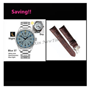 LUMINOUS STAINLESS STEEL WATERPROOF WATCH