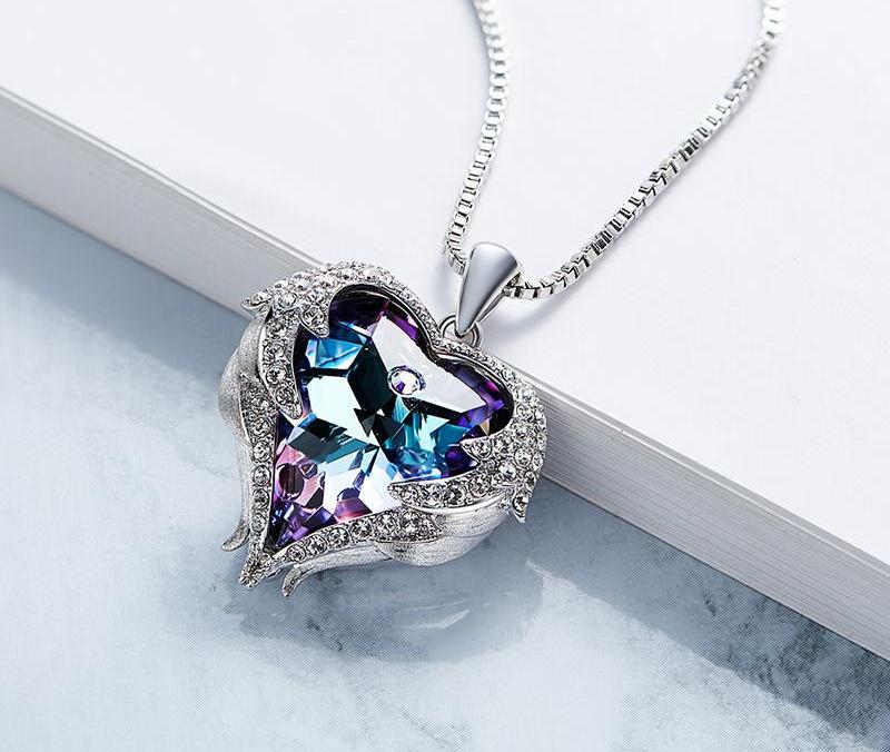 The Mermaid's Crystal Heart Necklace