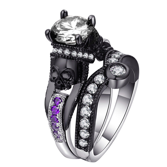 Mystical Crystal Skull Rings