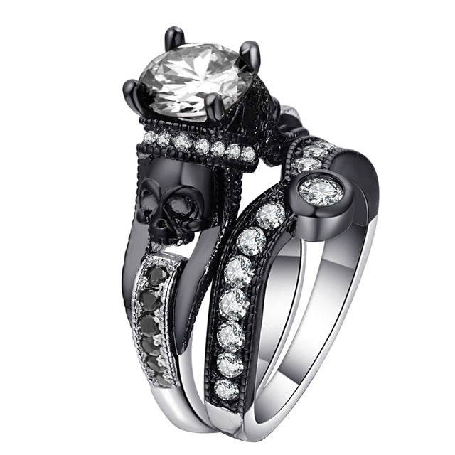 Mystical Crystal Skull Rings