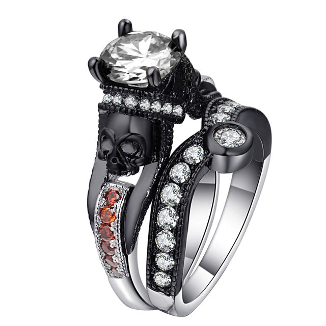 Mystical Crystal Skull Rings