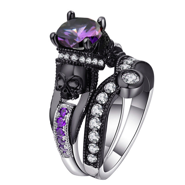 Mystical Crystal Skull Rings