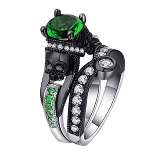 Mystical Crystal Skull Rings