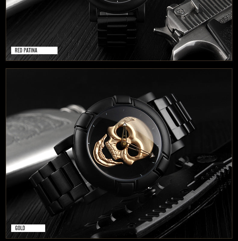 Gothic Skull Masculine Watch