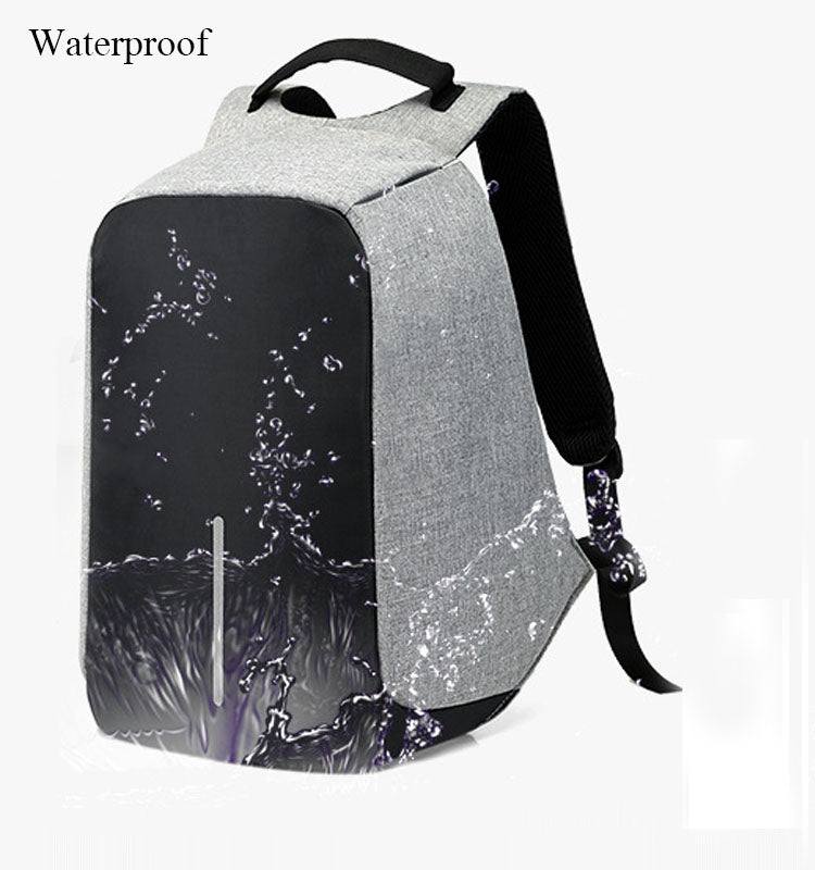ANTI-THEFT WATERPROOF USB CHARGING BACKPACK