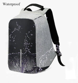 ANTI-THEFT WATERPROOF USB CHARGING BACKPACK