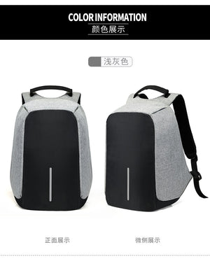 ANTI-THEFT WATERPROOF USB CHARGING BACKPACK