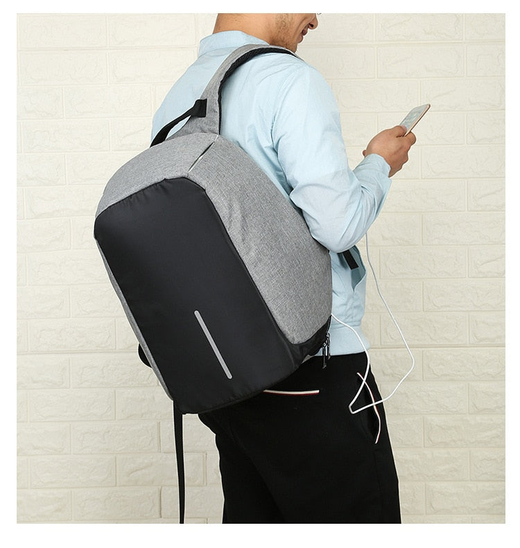 ANTI-THEFT WATERPROOF USB CHARGING BACKPACK