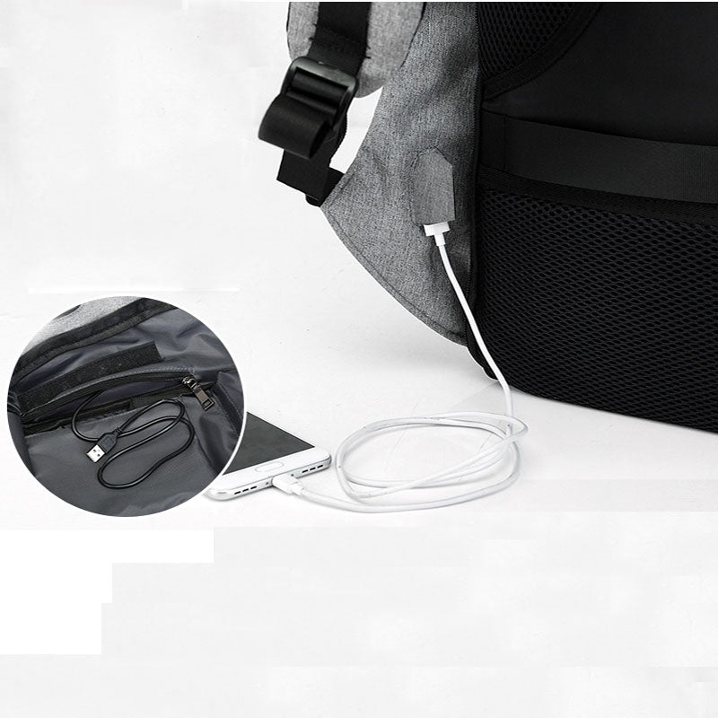 ANTI-THEFT WATERPROOF USB CHARGING BACKPACK