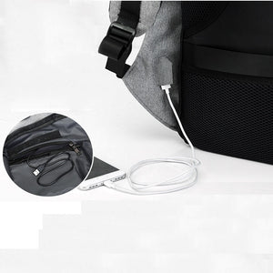ANTI-THEFT WATERPROOF USB CHARGING BACKPACK