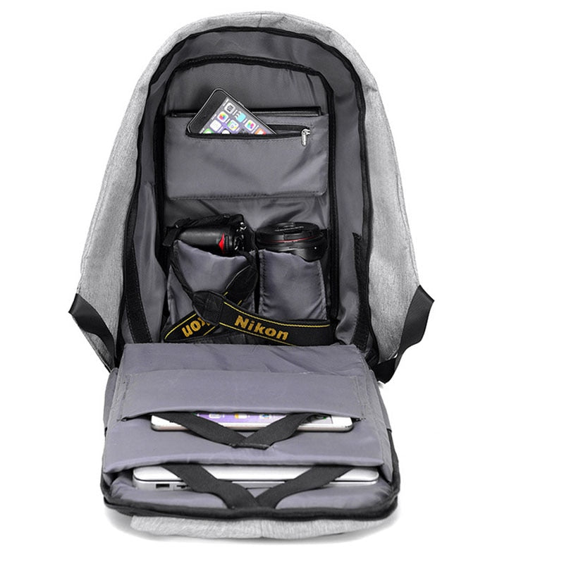 ANTI-THEFT WATERPROOF USB CHARGING BACKPACK