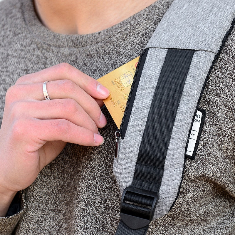 ANTI-THEFT WATERPROOF USB CHARGING BACKPACK