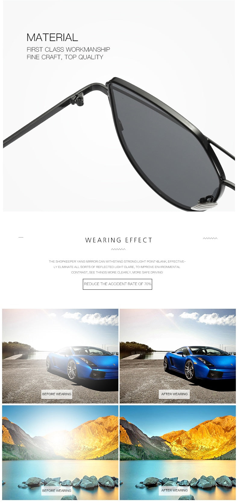 VINTAGE CAT EYE SUNGLASSES