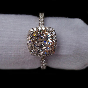 ULTRA BEAUTY RHINESTONE PLATED SILVER RING